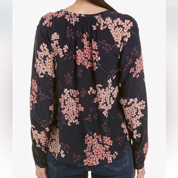 Rebecca Taylor Silk Button Down Shirt Floral Size 0 - Picture 2 of 8